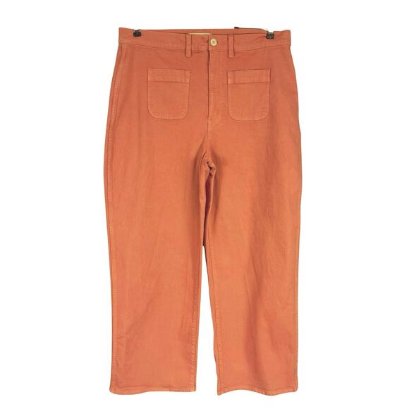 Madewell Emmett 2.0 Wide-Leg Crop Pants Jeans Dried Rose Plus Size 32 - Picture 6 of 10